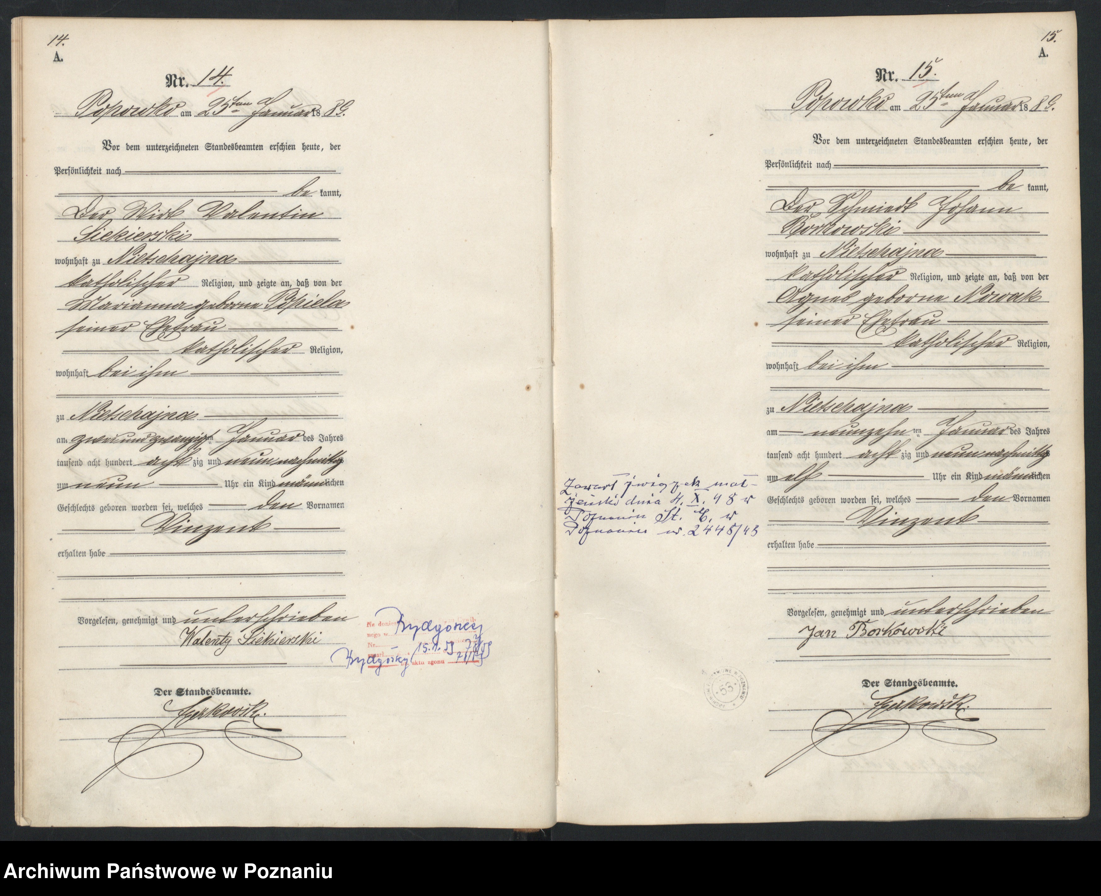 Skan z jednostki: Księga urodzeń