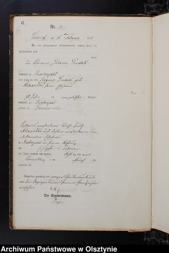 image.from.unit.number "Sterbe-Haupt-Register Nr 1 - 109"