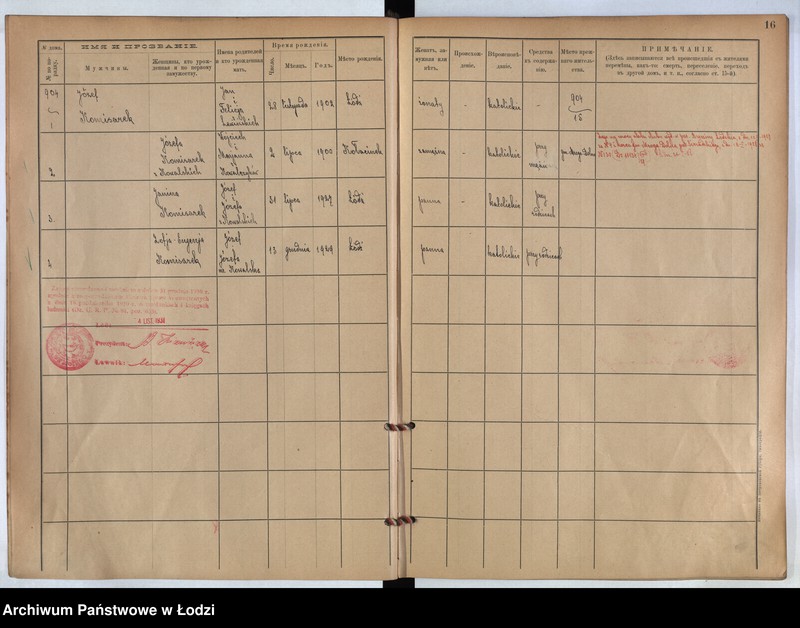 image.from.unit.number "[Księga ludności stałej m. Łodzi guberni piotrkowskiej nr domu 904-913]"