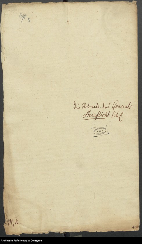 image.from.unit.number "Die Retraite des Generals Steinflicht"