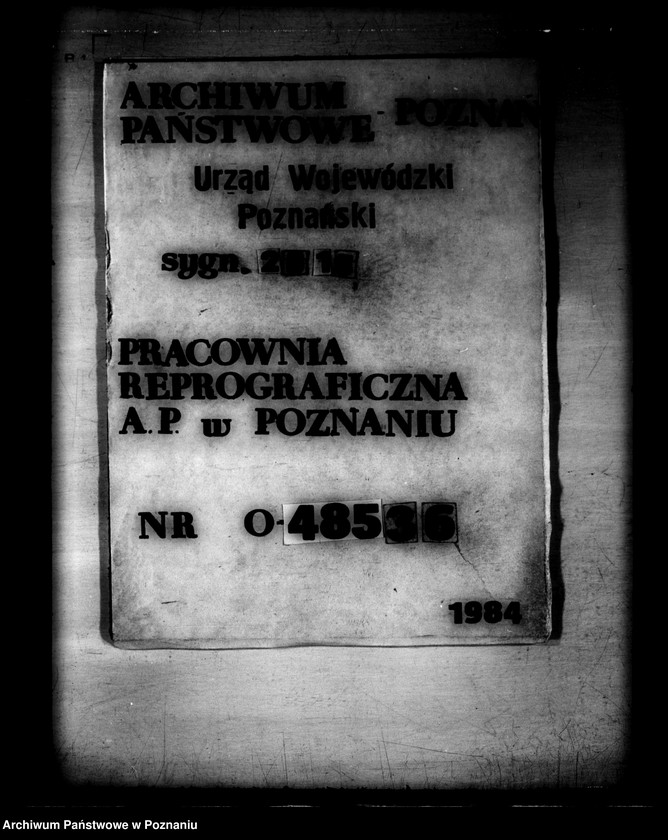 Obraz 16 z jednostki "Ograniczenia w obrocie ziemią. Rejestr spraw obrotu i obciążeń osad i działek utworzonych przy parcelacji obciążonych należności ziemi skarbu państwa"