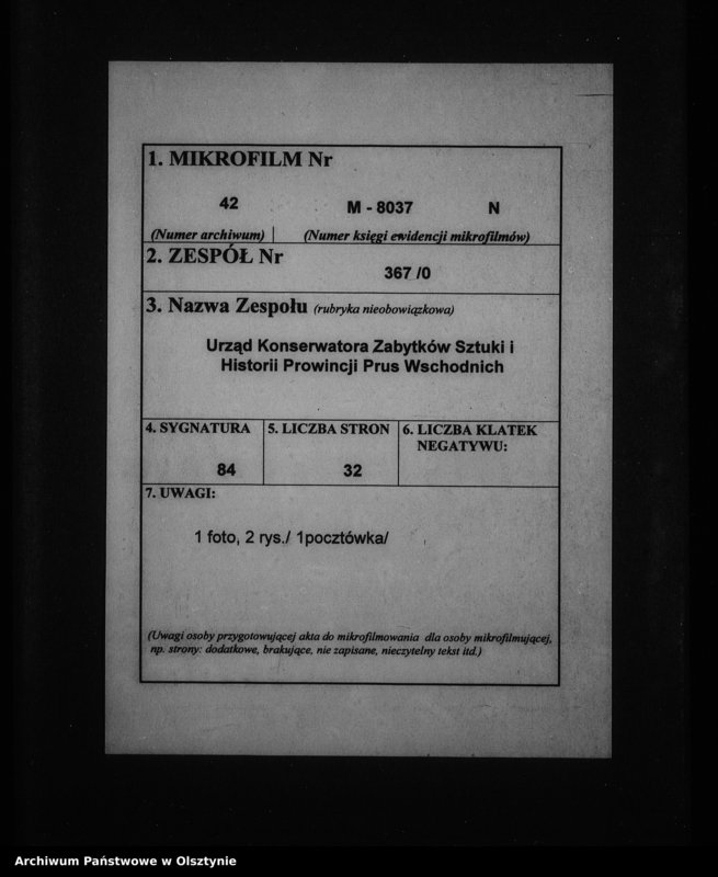 image.from.unit.number "Narzym / Wildenau / , evangelische Kirche"