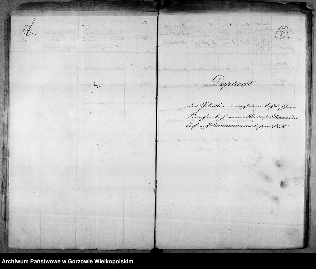 image.from.unit.number "Duplikate der Kirchenbücher über die katholischen Einwohner von: Morrn (Murzynowo), Alexandersdorf (Gościnowo), Johanneswunsch (Dobrojewo)"