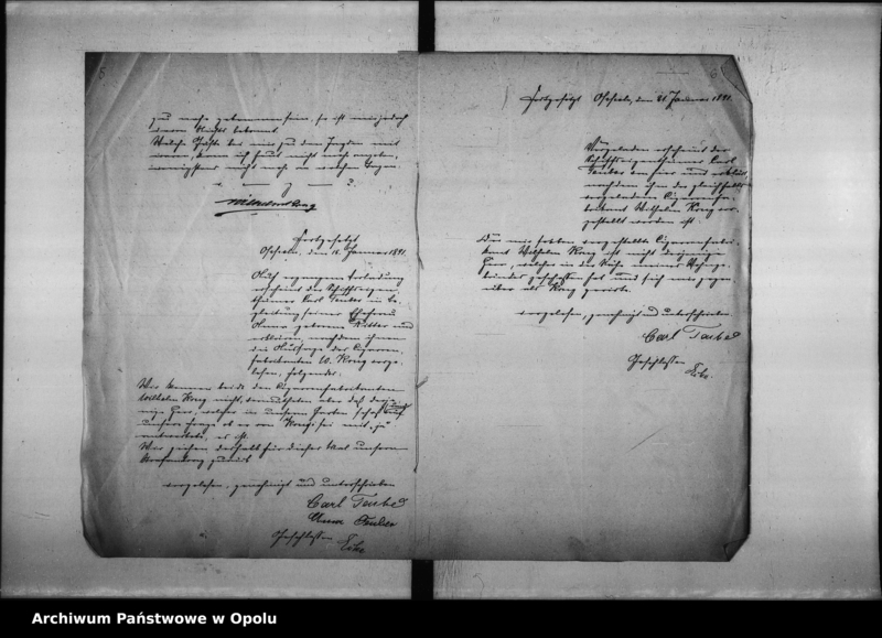 image.from.unit.number "Acta des Magistrats zu Oppel betreffend Polizei - Verwal[tung] Vol. I"