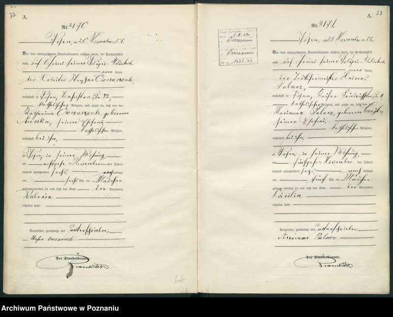 Obraz 14 z jednostki "Księga miejscowa urodzeń"