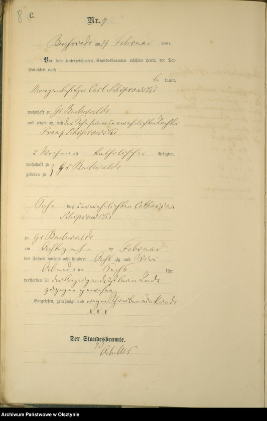 image.from.unit.number "Sterbe-Haupt-Register Nr 1 - 64"