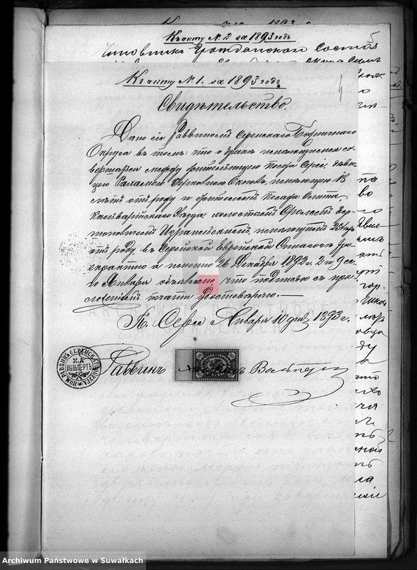 image.from.unit.number "Dokumenty o brakososčetavšichsja Evrejach v Serejskom Božničnom Okruge v 1893 godu"