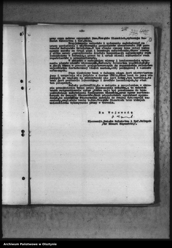 image.from.unit.number "Sprawozdania Wydz. Rolnictwa i Reform Rolnych"