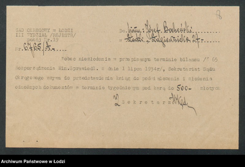 Obraz 10 z jednostki "Józef Bocheński – handel meblami"