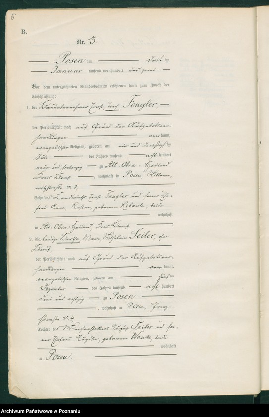 Obraz 8 z jednostki "Księga miejscowa małżeństw t. I"