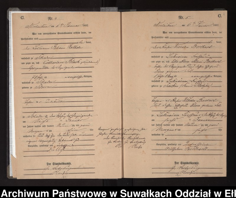 image.from.unit.number "Sterbe-Haupt-Register des Königlichen Preussischen Standes-Amtes Nikolaiken Kreis Sensburg"