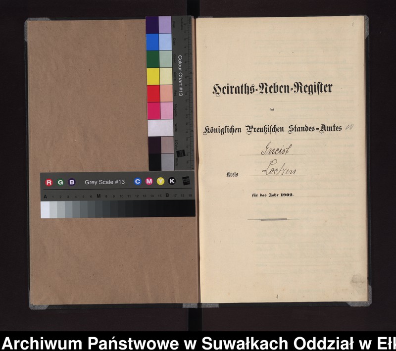 image.from.unit.number "Heiraths-Neben-Register des Königlichen Preussischen Standes-Amtes Gneist Kreis Loetzen"