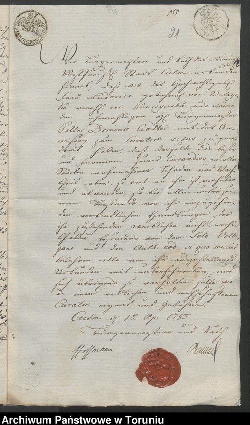 image.from.unit.number "Konstanty Kruszyński - akta rodzinne: zapisy majątkowe, kontrakt majątkowy między Konstantym Kruszyńskim a jego żoną Ludwiką z Wilkrzyckich podział majątku między rodziną Wilkrzyckich, testament Konstantego Kruszyńskiego z 1796, legat na rzecz służby i testament Konstantego Kruszyńskiego z 2.VII.1817, spisy majątku stanowiącego posag córek K. Kruszyńskiego"