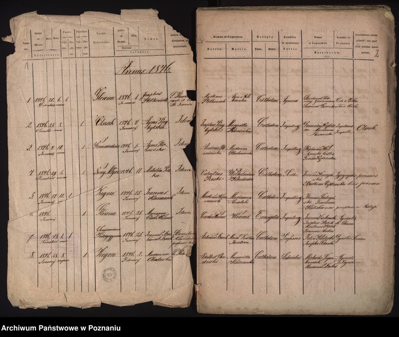 Obraz 3 z jednostki "Księga urodzeń, małżeństw i zgonów"