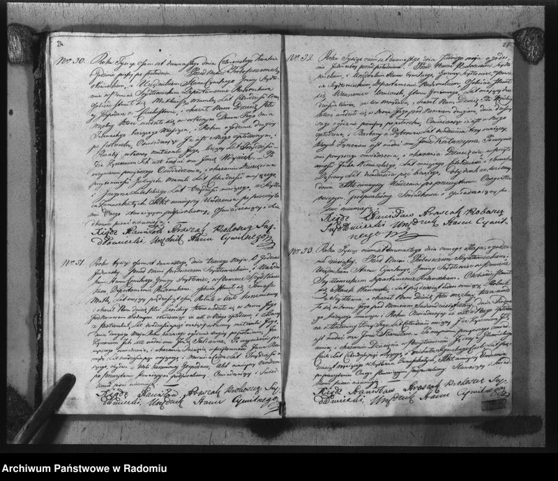 image.from.unit.number "Akta urzędnika stanu cywilnego gminy Szydłowiec z roku 1812"