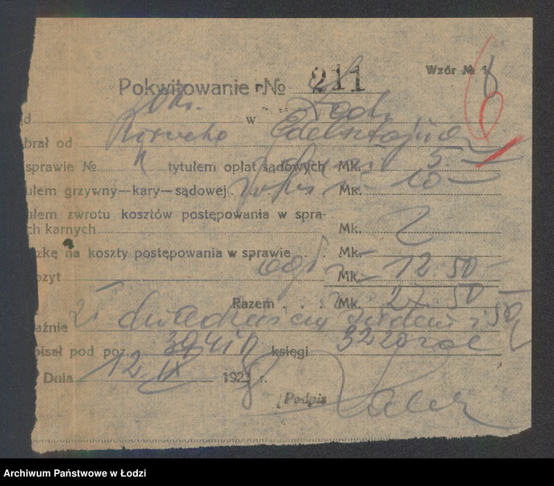 Obraz 10 z jednostki "Boruch Majer Edelsztajn – drobna sprzedaż manufaktury bawełnianej"