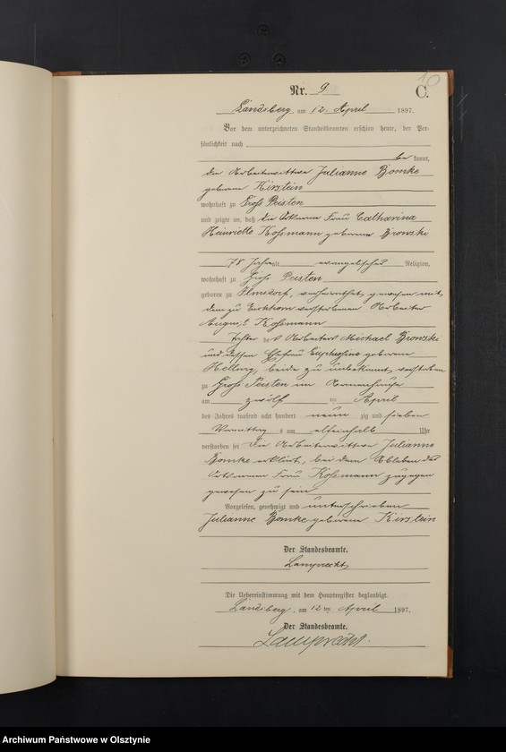 image.from.unit.number "Sterbe-Neben-Register Nr 1 - 29"