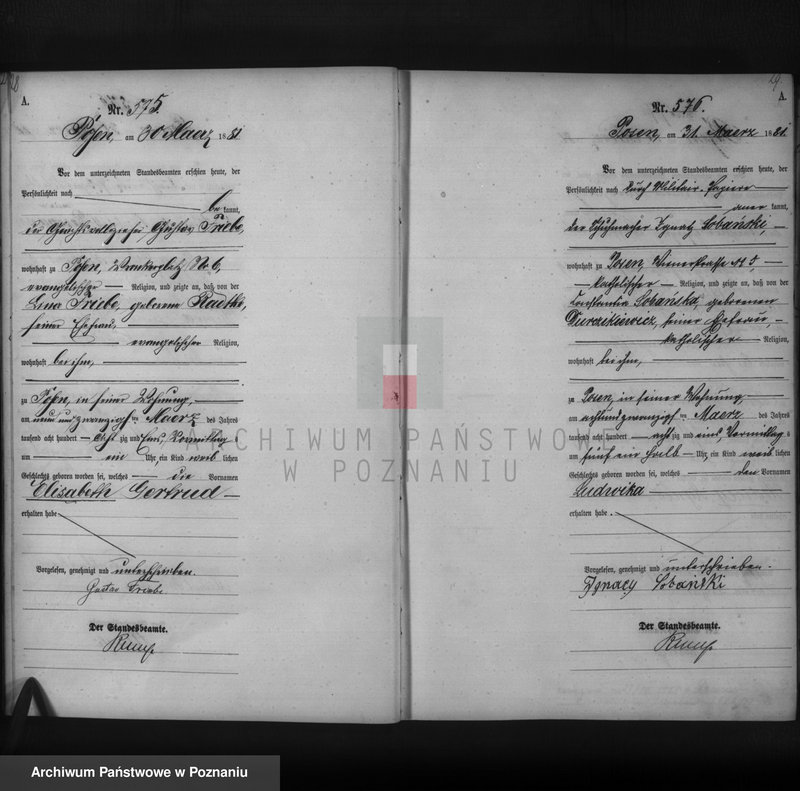 Obraz 16 z jednostki "Księga urodzeń t. II"