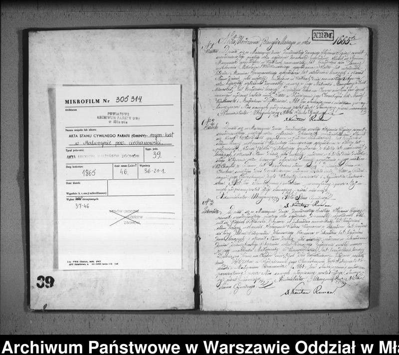 image.from.unit.number "Akta urodzin, małżeństw i zgonów"