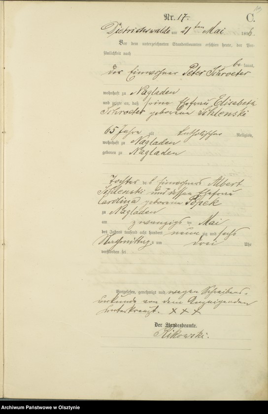 image.from.unit.number "Sterbe-Haupt-Register Nr 3 - 4 i 7 - 50"