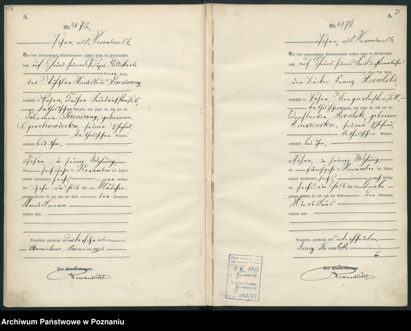 Obraz 15 z jednostki "Księga miejscowa urodzeń"