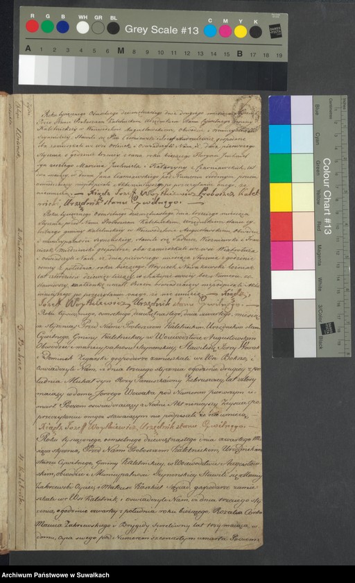 Obraz 3 z jednostki "Akta Zeszłych Gminy Kaletnickiey, od 1-go Stycznia Roku 1819 r. do ostatniego dnia Grudnia tegoż Roku"