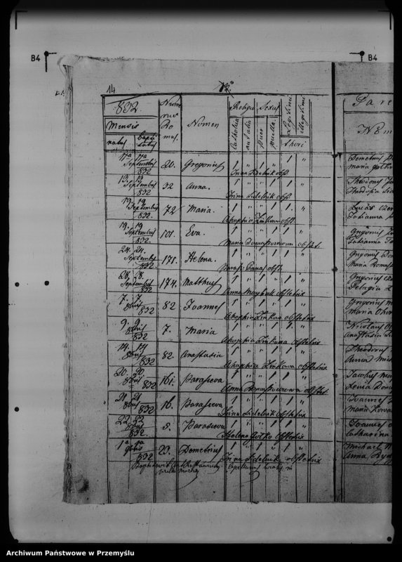 Obraz 19 z jednostki "[Kopie ksiąg metrykalnych parafii Wólka Mazowiecka (dekanat Rawa Ruska)]"