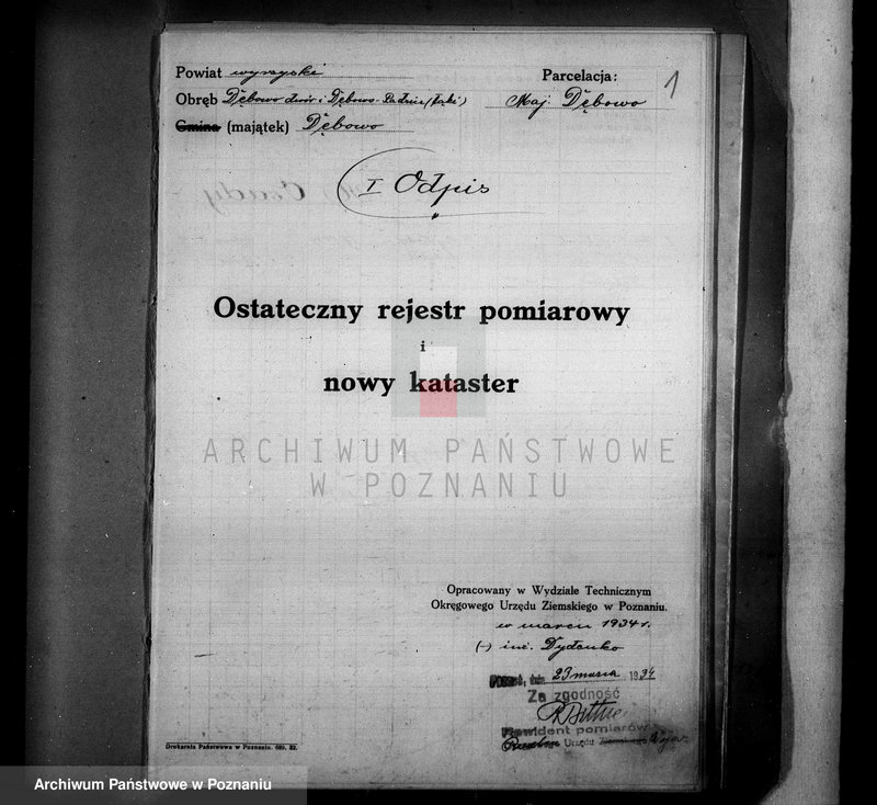 Obraz 5 z jednostki "Ostateczny rejestr pomiarowy majątku Dębowo powiatu wyrzyskiego"