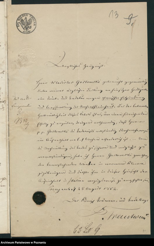 Obraz 18 z jednostki "A. betr. Władysław von Gostomski"