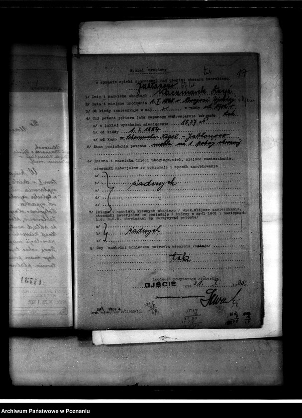 Obraz 20 z jednostki "Majątek Jabłonowo powiat chodzieski sprawy gminne i ubogich"