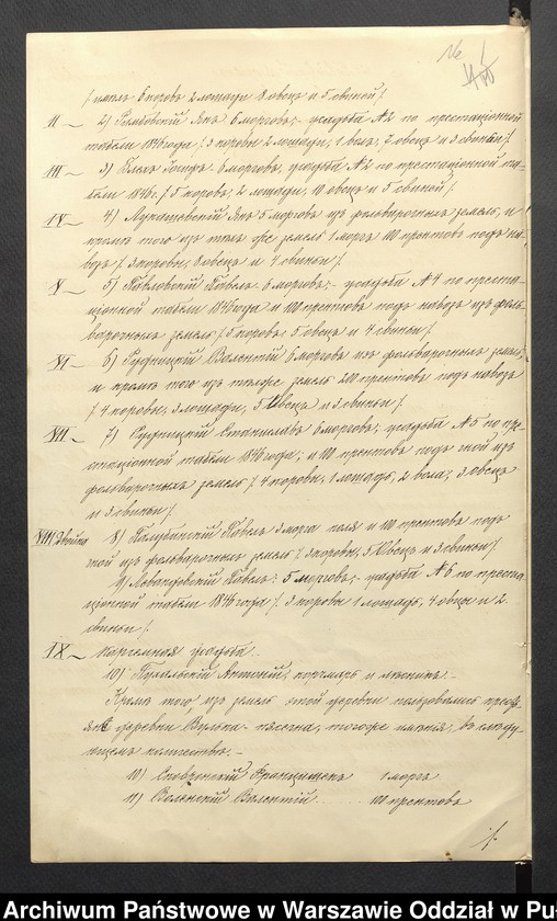 image.from.unit.number "O urządzaniu chłopów byłej rządowej wsi kolonialnej Wólka Piaseczna, gm. Długosiodło, wchodzącej przy opublikowaniu ważnych dekretów z dnia 19 lutego, 12 marca 1864 r. (Skład prywatnej własności Brańszczyk podległej Wincentego Jackowskiego)"