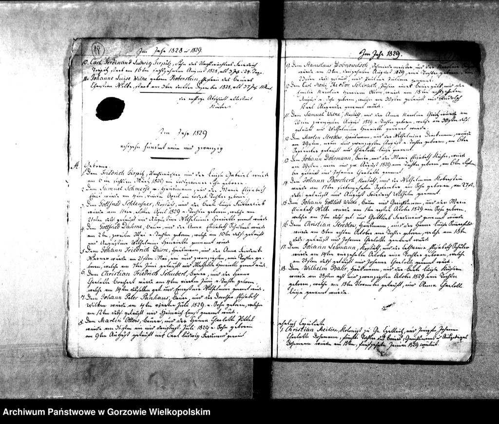 image.from.unit.number "Duplikate der Kirchenbücher von der Parochie Kernein (Karnin)"