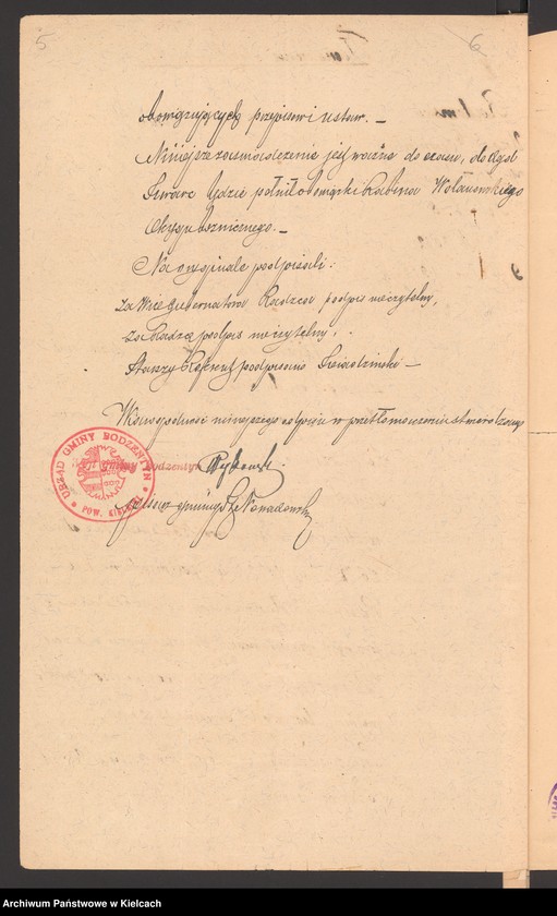 Obraz 8 z jednostki "[Wybory do Zarządu gminy wyznaniowej żydowskiej w Bodzentynie]"