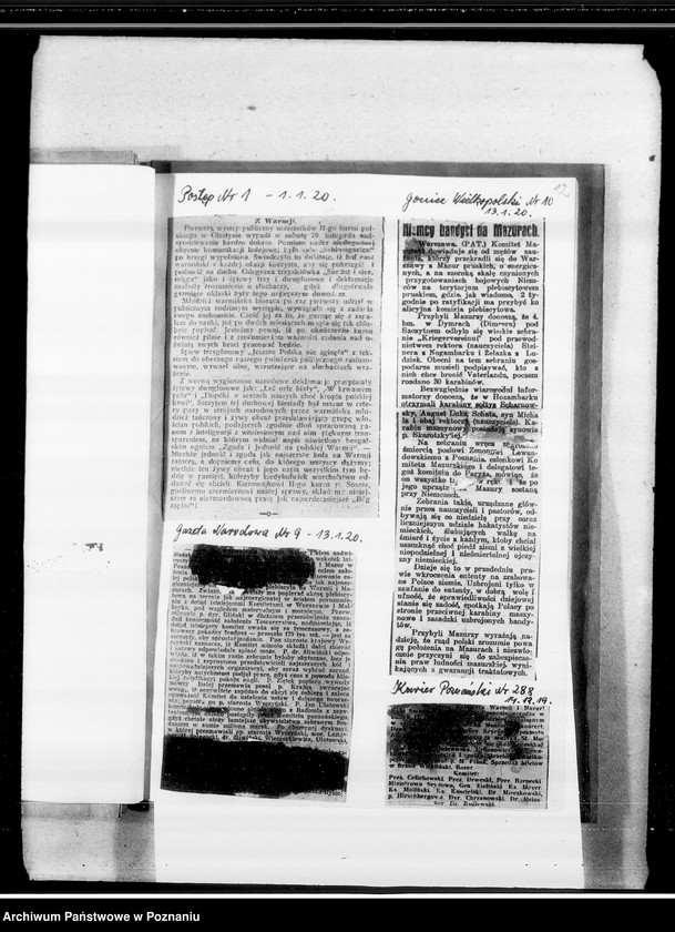 Obraz 18 z jednostki "Plebiscyt na Warmii i Mazurach [wycinki prasowe]"