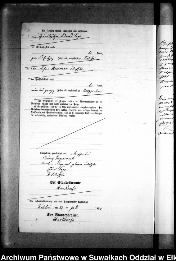 image.from.unit.number "Heiraths-Neben-Register des Preussischen Standes-Amtes Kehlen Kreis Angerburg"