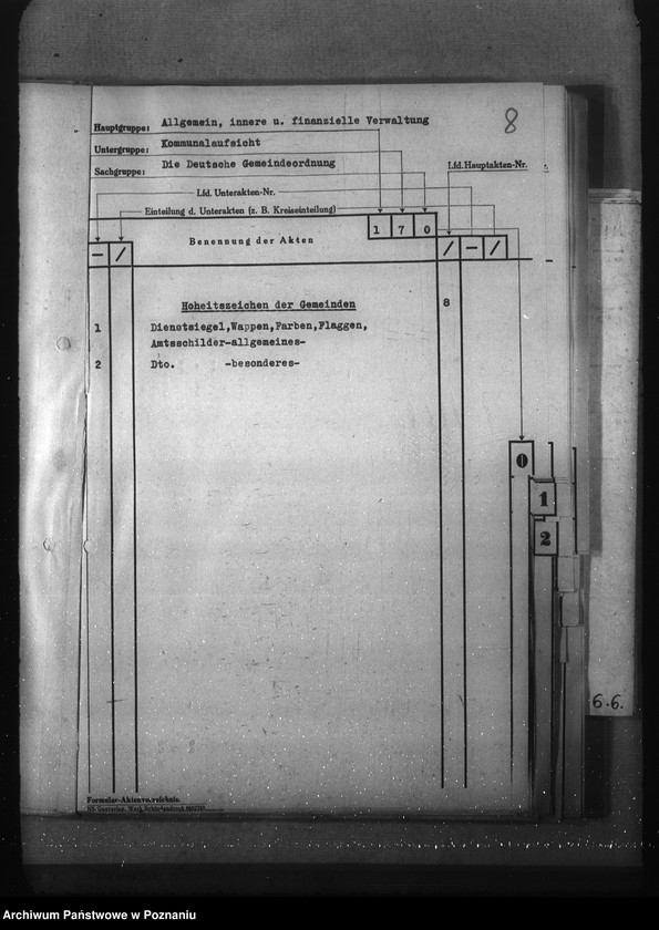 Obraz 12 z jednostki "Aktenverzeichnis (Kommunalaufsicht)"