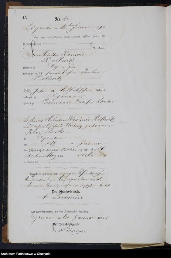 image.from.unit.number "Sterbe-Neben-Register Nr 1 - 105"