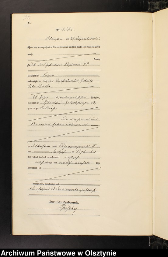 image.from.unit.number "Sterbe-Haupt-Register Tom IV, Nr 1076-1144"