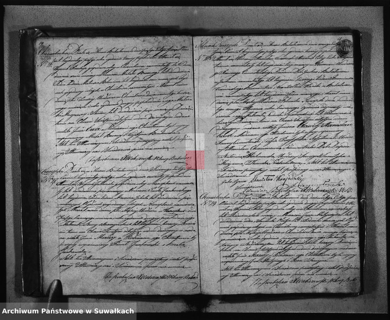 Obraz 11 z jednostki "Księga Duplikat Urodzonych Zaślubionych Zmarłych z Roku 1835 Parafij Bakałarzewskiey Przeznaczona do Archiwum Hipotecznego Powiatu Dąbrowskiego"