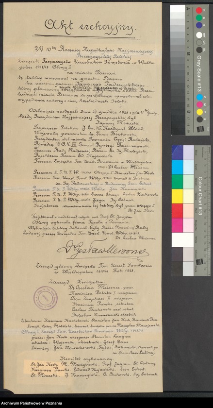 Obraz 4 z kolekcji "Poznańskie akty erekcyjne111"