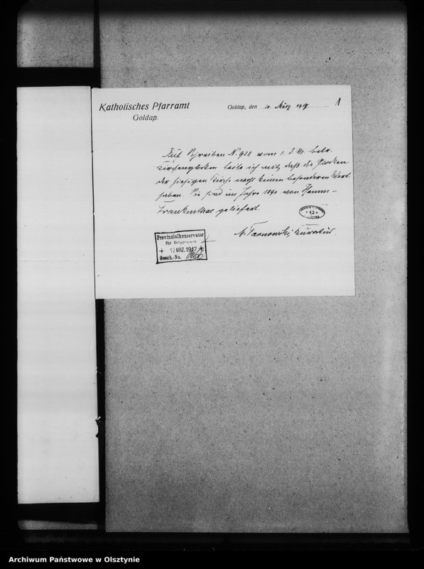 image.from.unit.number "Goldap, katholische Kirche"