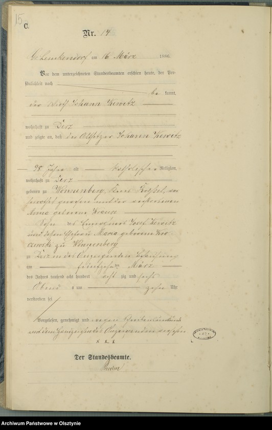 image.from.unit.number "Sterbe-Haupt-Register Nr 1 - 79"