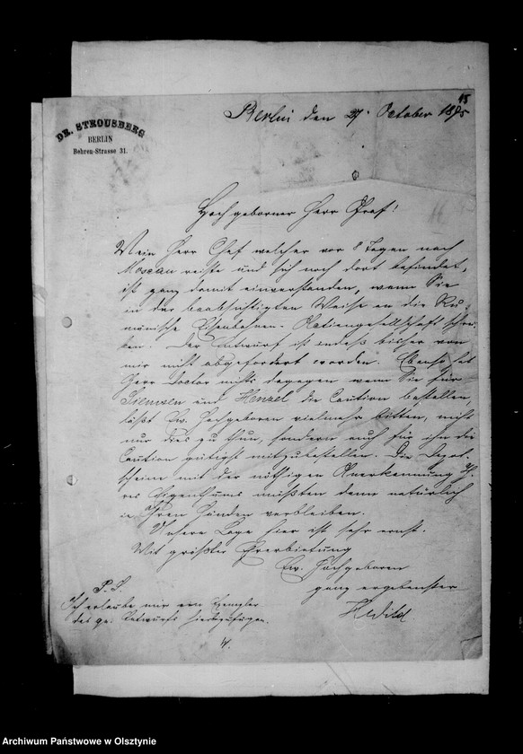image.from.unit.number "/Akten Betr. Geldgeschäfte mit den Maklern u. Bankhäusern Broschwitz- Berlin, Soermans, Bleichröder- Berlin, Hetschal- Dresden, Dr. Strousberg Bln, Landsberger u. a. /"