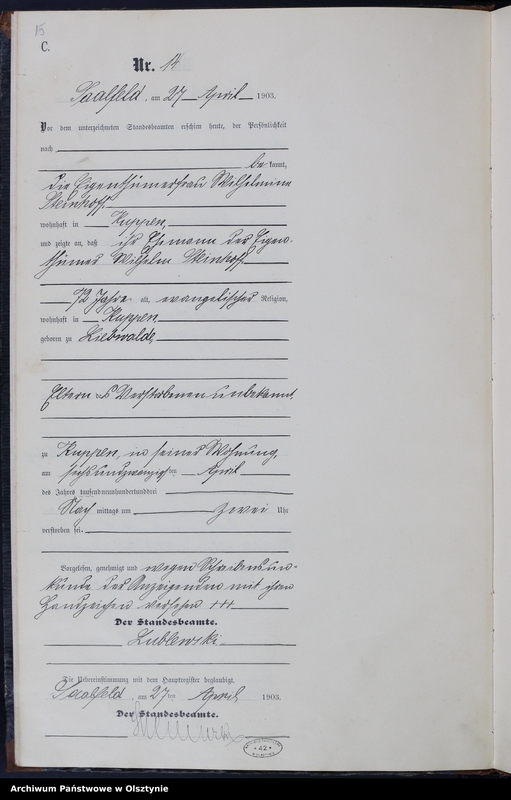 image.from.unit.number "Sterbe-Neben-Register Nr 1 - 32"