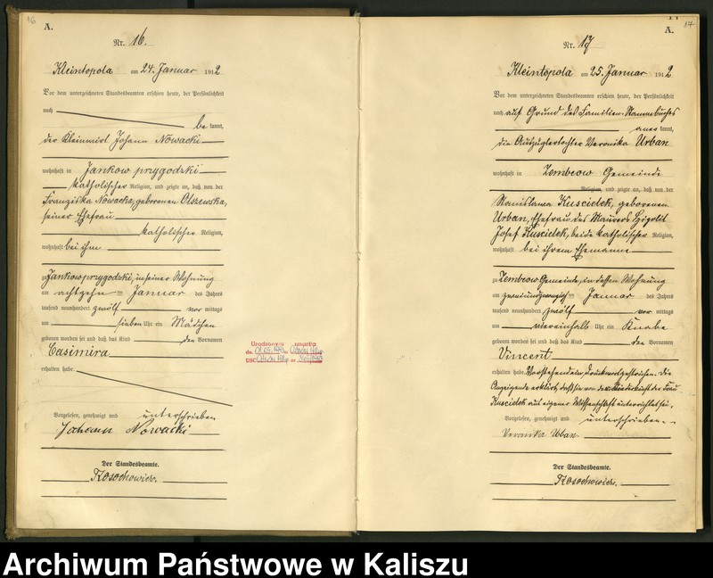 Obraz 12 z jednostki "[Księga urodzeń]"