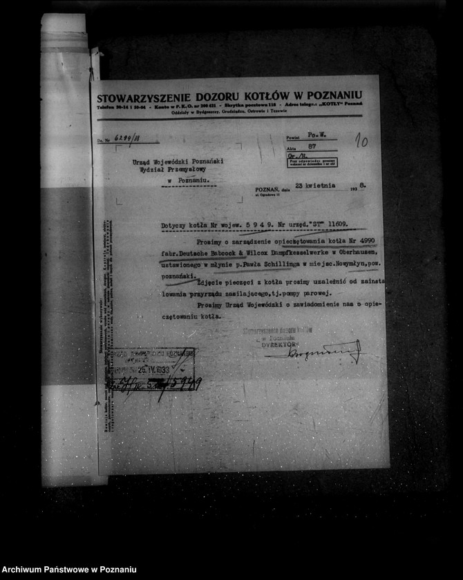 Obraz 14 z jednostki "Młyn P. Schillinga w Nowym Młlynie powiat poznański nr woj. 5949"