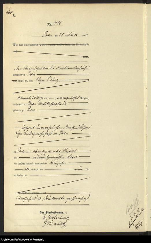 Obraz 8 z jednostki "Księga miejscowa zgonów tom II [Rejestr główny zgonów]"