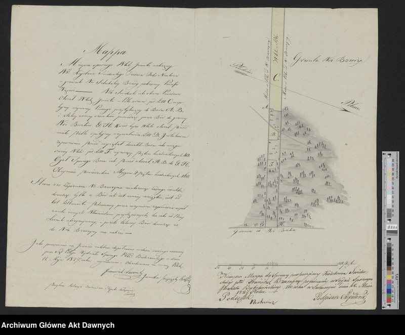 image.from.unit "Mapa sporu granicznego między wsiami Bzury Skiejtowskie i Boczków"