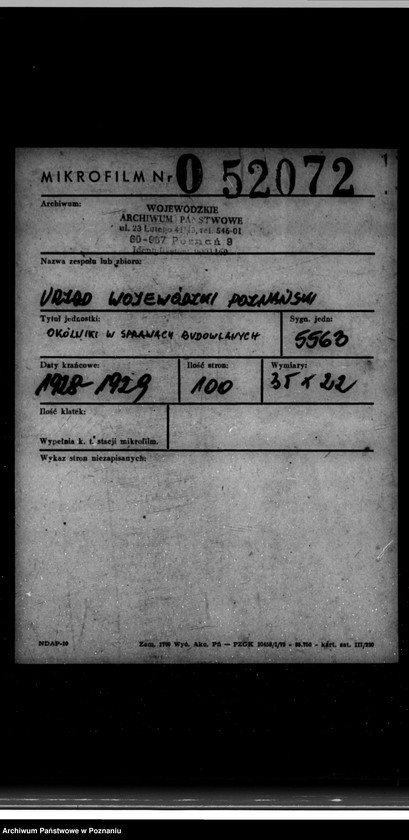 Obraz 2 z jednostki "Okólniki w sprawach budowlanych"