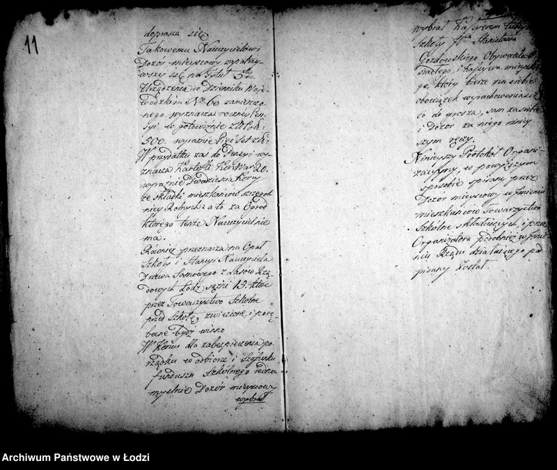 Obraz 15 z jednostki "Akta tyczące się organizacji szkoły elementarnej"